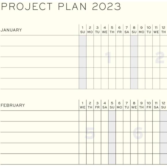 LEUCHTTURM1917 Weekly Planner Notebook Softcover Medium A5 2023 Anthracite Gray - Picture 6 of 6